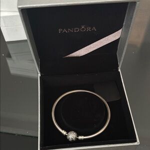 Pandora Limited Edition Unique Snowflake Bangle Bracelet